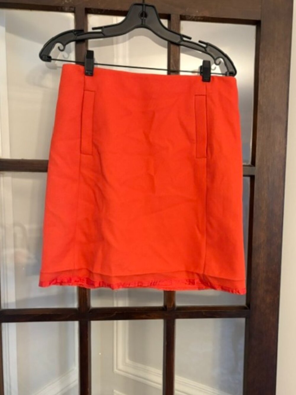 Banana Republic Orange Mini Skirt, Size 4
